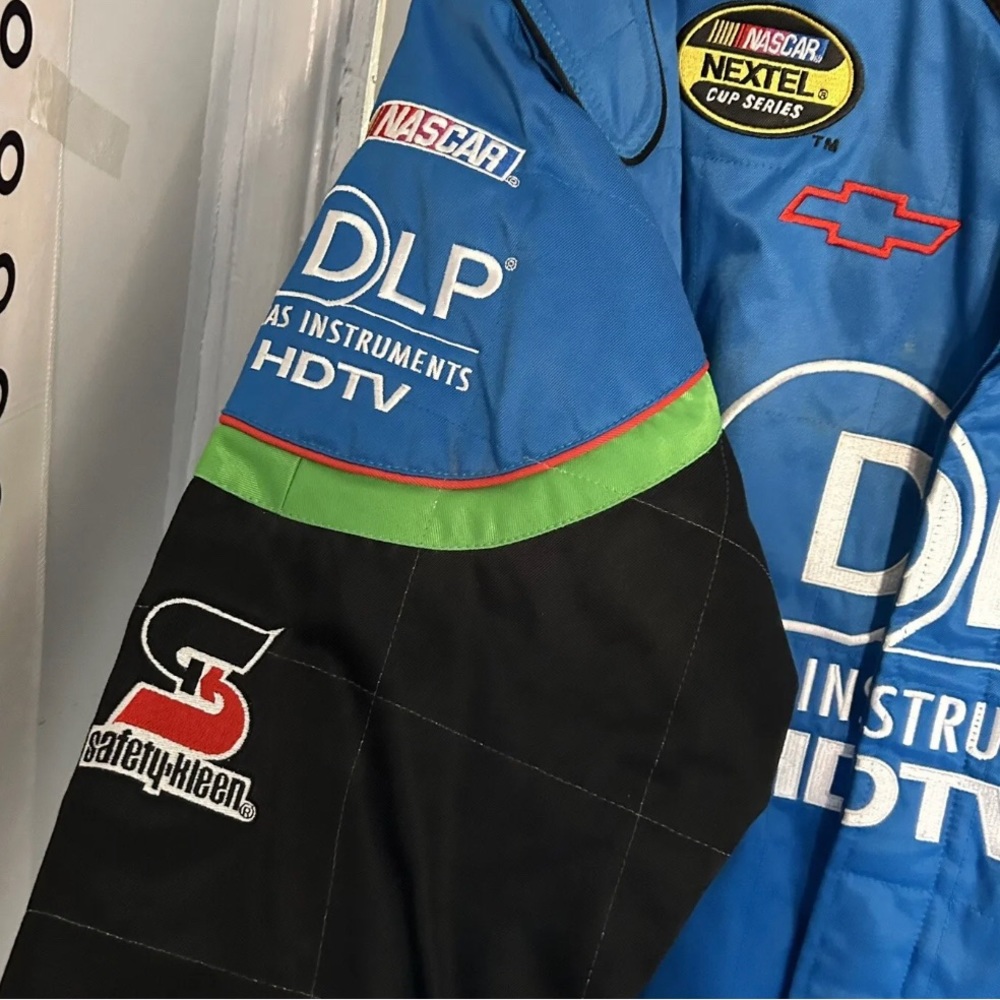 RARE chase authentics DLP Texas SIGNED tony raines NASCAR jacket mens m 2006 - Picture 5 of 8